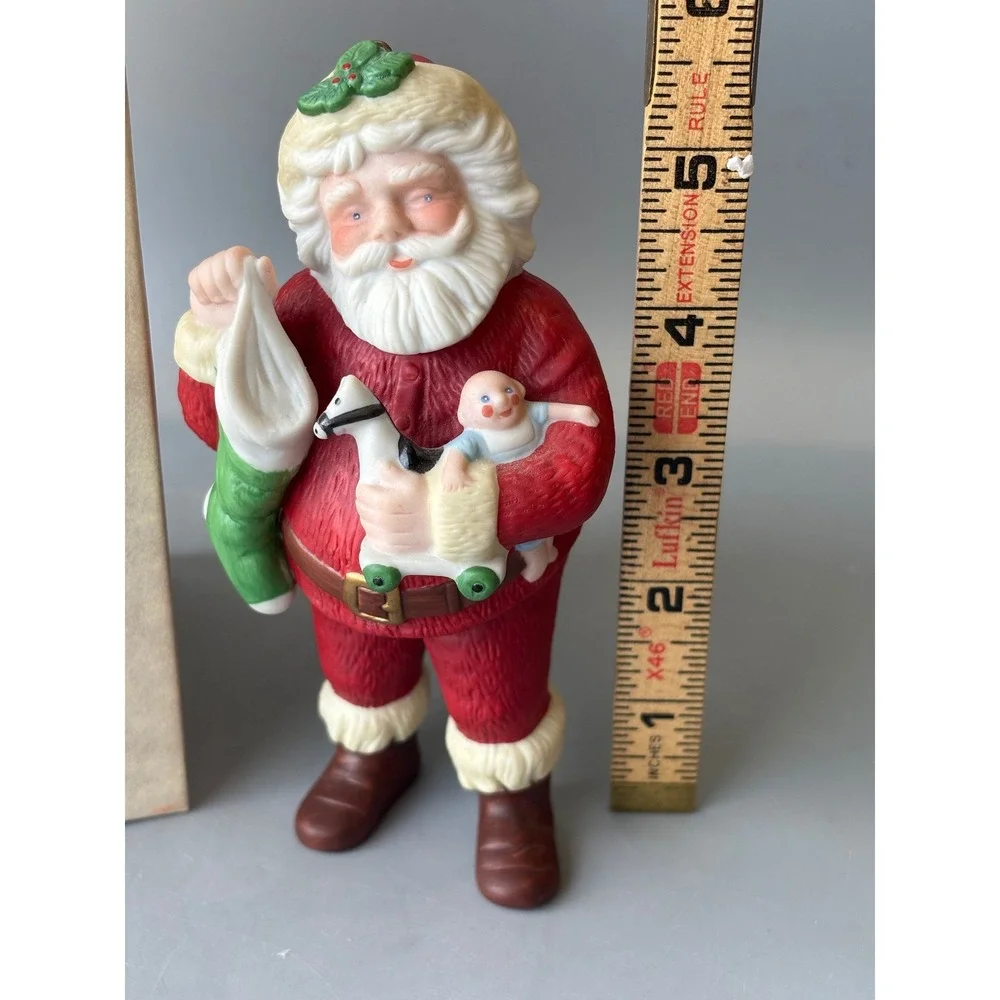 Vtg Hallmark 1986 Jolly Saint Nick Santa‎ Claus Christmas Ornament 5